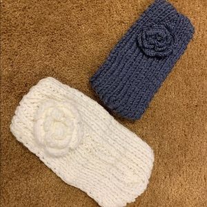 Crochet Winter Headbands with Flower Detail!